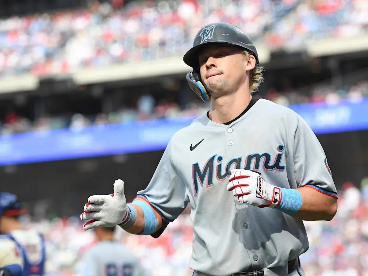 Kyle Stowers and the Marlins are in a bit of a slump, losing four of their last five games - Marlins Guardians Picks