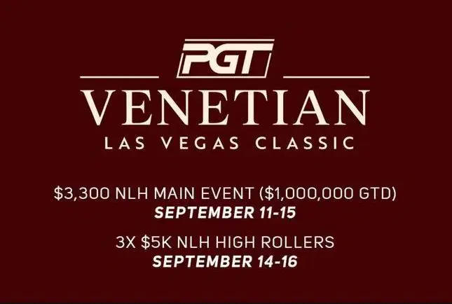 PGT Venetian Classic 2025: $1M Main Event Awaits