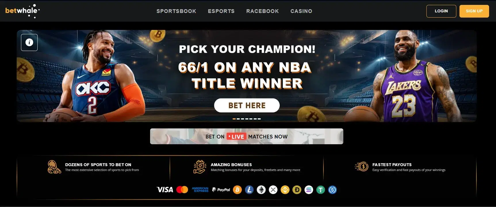 BetWhale Sportsbook FI Oct 2025