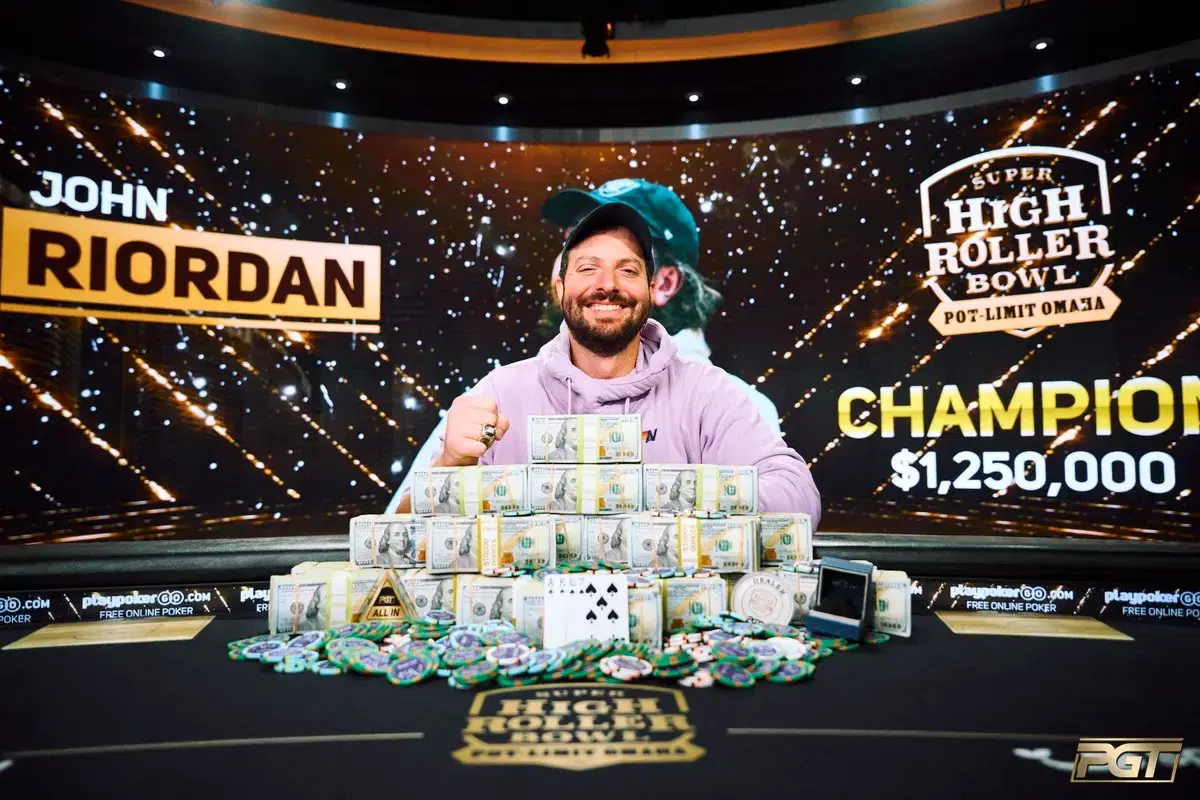 John Riordan Wins PLO Super High Roller Bowl for $1.25M