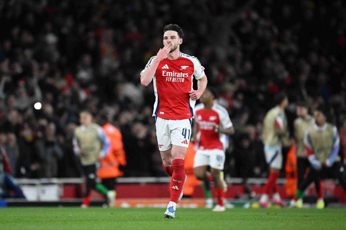 Declan Rice and Arsenal take on Tottenham on the road this Sunday - Arsenal Tottenham Picks