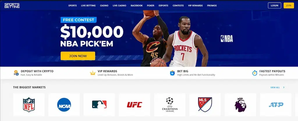 Sportsbetting.ag Main Page Nov 2025