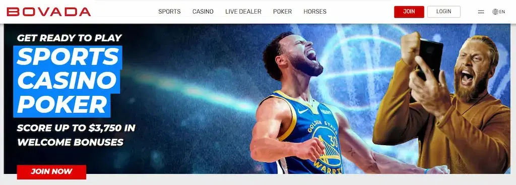 Bovada Sportsbook Homepage Dec 2025