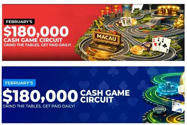 $180k Poker Cash Game Circuit Live at BetOnline & SportsBetting
