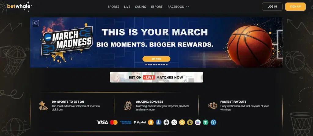 BetWhale Sportsbook FI Mar 2026