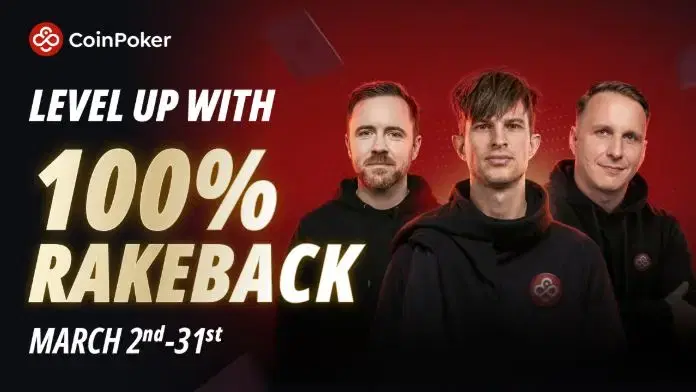 CoinPoker Platform Revamped, Offers 100% Rakeback in March
