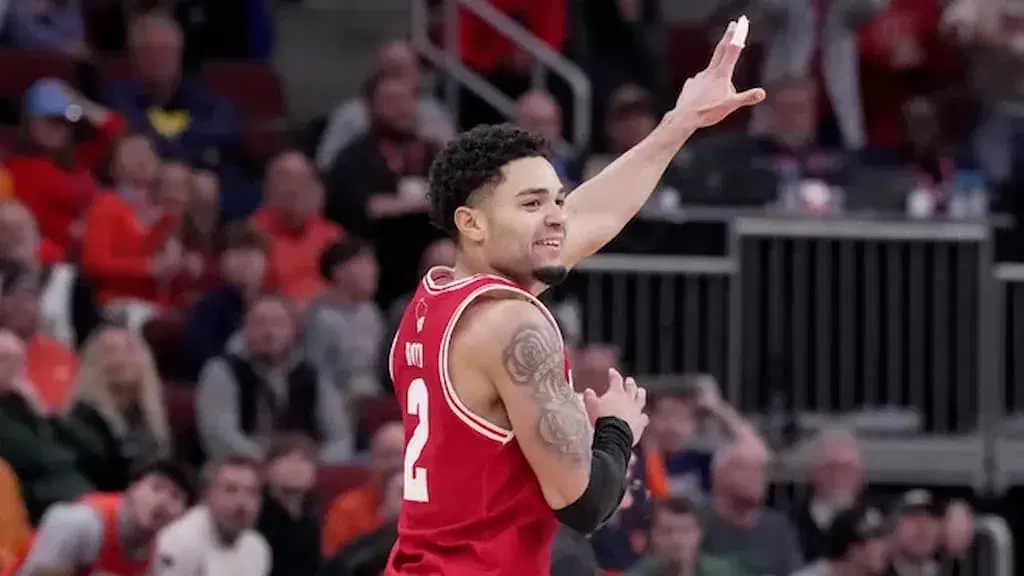 Wisconsin basketball star Nick Boyd - #12 High Point vs. #5 Wisconsin Prediction & Best Bets (2026 Men's March Madness 1st Round - West Region) cover