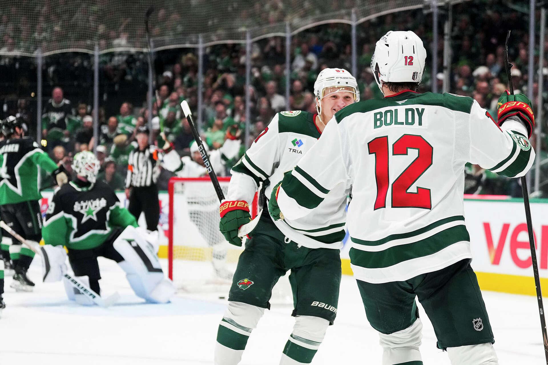 Matt Boldy and Kirill Kaprisov