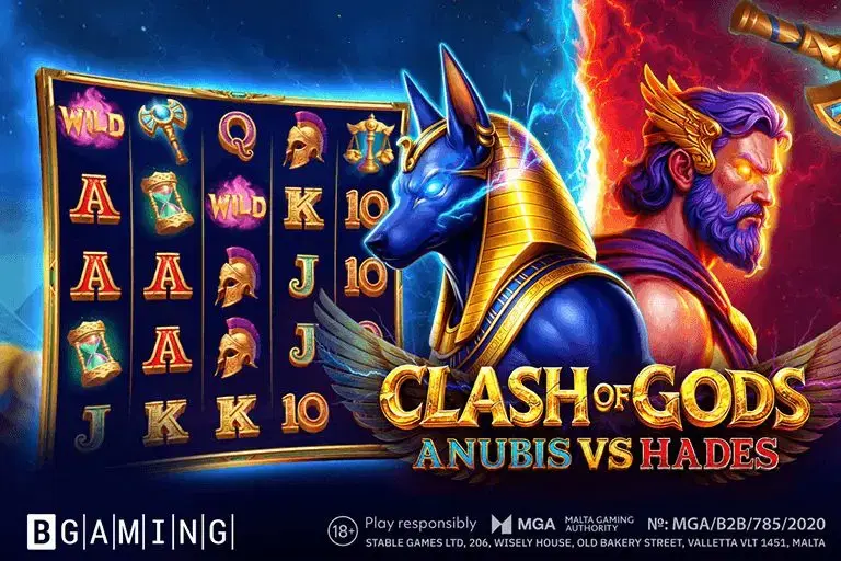 Clash of Gods: Anubis vs Hades Slot Now Live at Ybets Casino