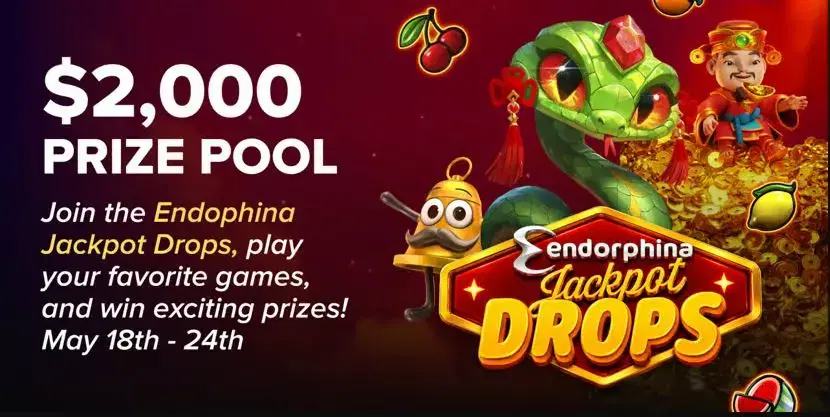 Endorphina Jackpot Drops Now Live at Wild.io