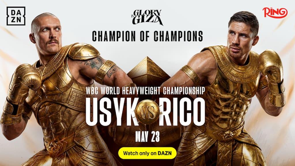 Usyk vs. Rico Glory in Giza DAZN PPV Main Event Prediction, Picks & Odds cover