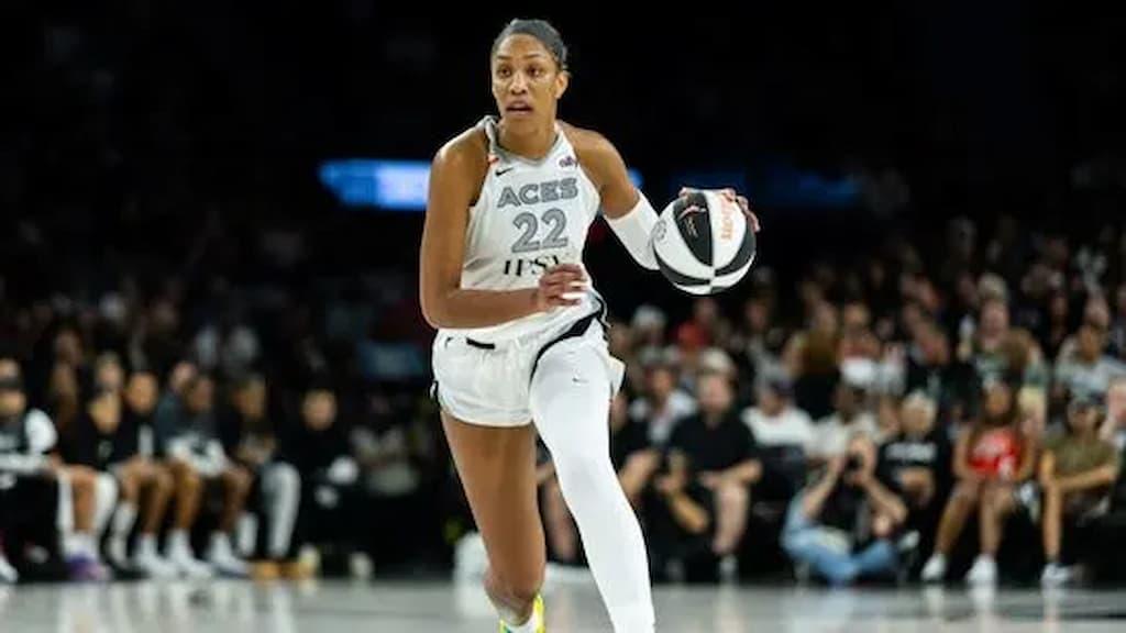 WNBA Betting Guide cover (4-time WNBA MVP A'ja Wilson)