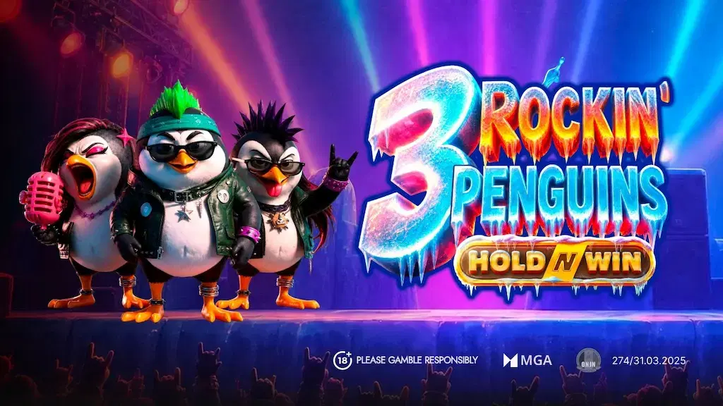 3 Rockin’ Penguins Slot Now Live at mBitcasino