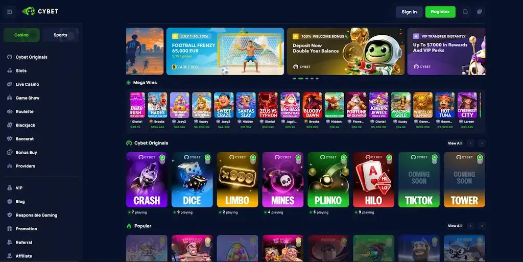 cybet casino fi july 2026