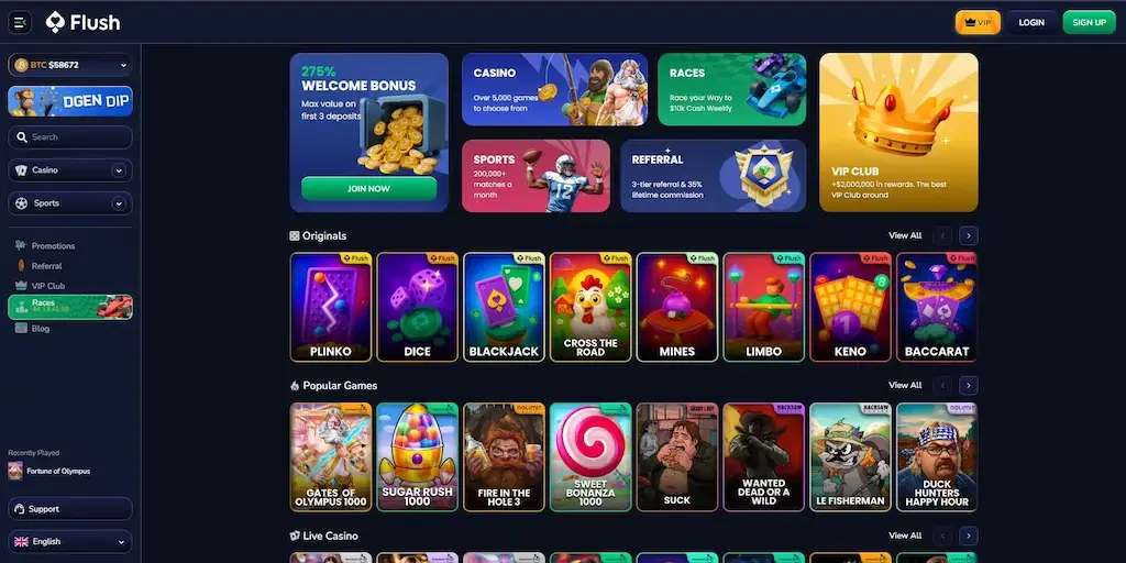 flush casino fi july 2026