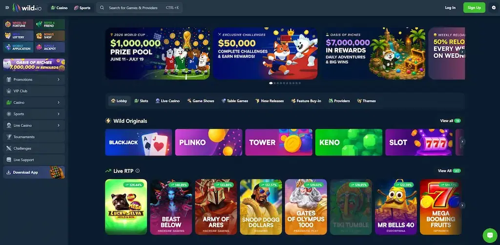 wild.io casino fi july 2026