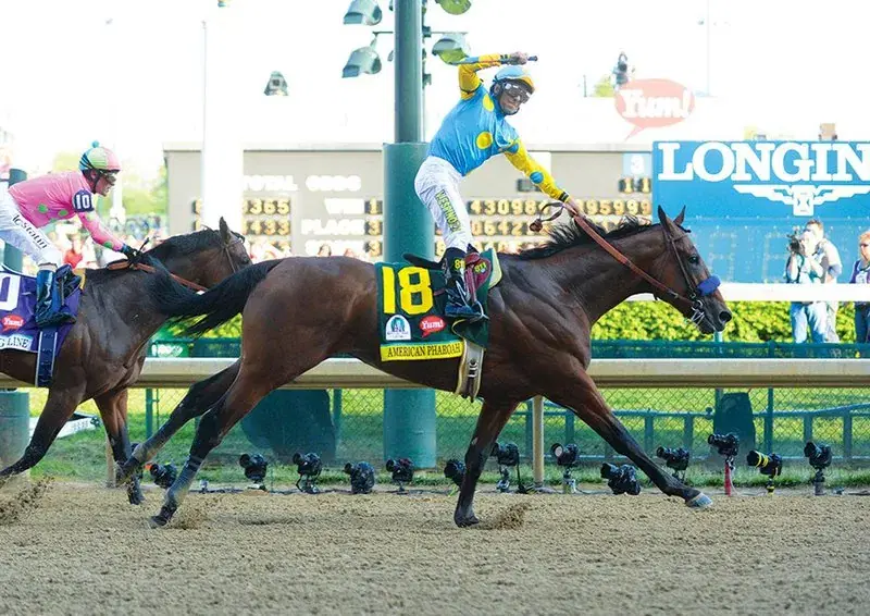 American Pharoah wins the 2015 Kentucky Derby