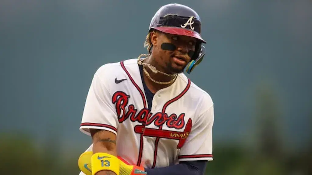 Ronald Acuna Jr. against the Reds