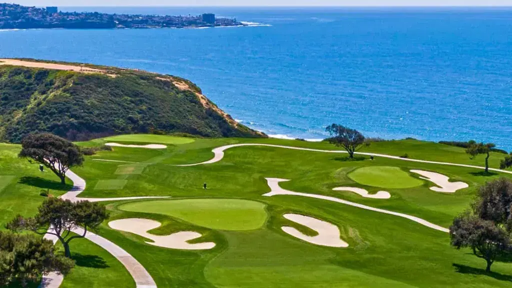 A shot of Torrey Pines Golf Course, the site of the 2025 Genesis Invitational, the third signature event of the 2025 PGA Tour season