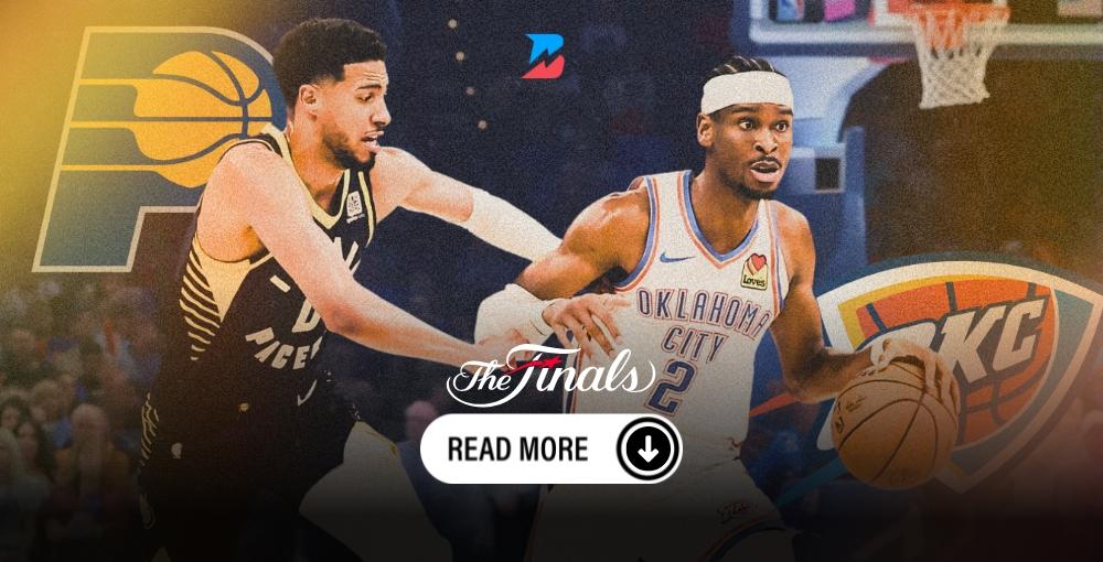 Tyrese Haliburton guarding Shai Gilgeous-Alexander in Game One of the 2025 NBA Finals. Betting News Read More.