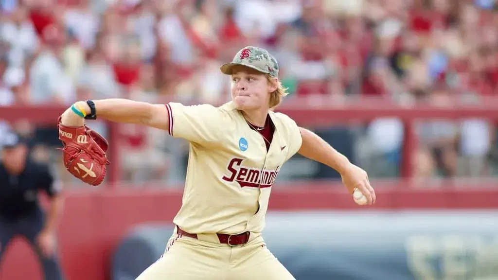 Florida State pitcher Wes Mendes (FSU vs Oregon State 2025 Super Regional Game 3 Prediction & Picks)