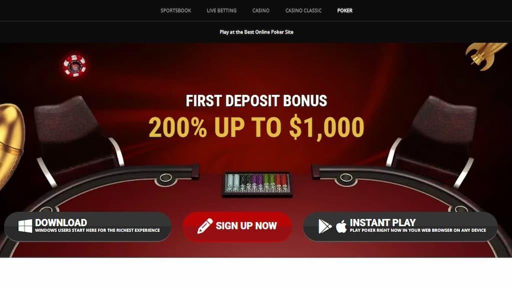 Everygame Poker homepage