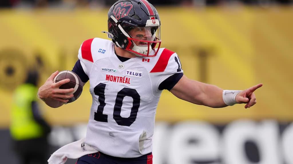 Montreal Alouettes quarterback Davis Alexander - Montreal Alouettes vs. Saskatchewan Roughriders 2025 Grey Cup Prediction & Picks (11/16/2025)
