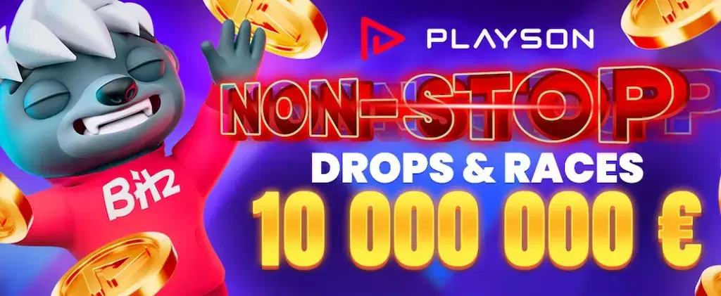 Win Big with Playson Non‑Stop Drops at Bitz.io Casino