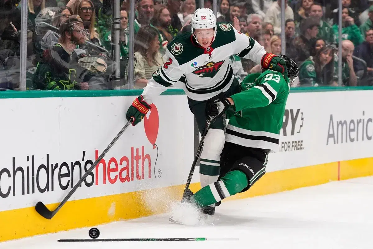 Matt Boldy and Esa Lindell