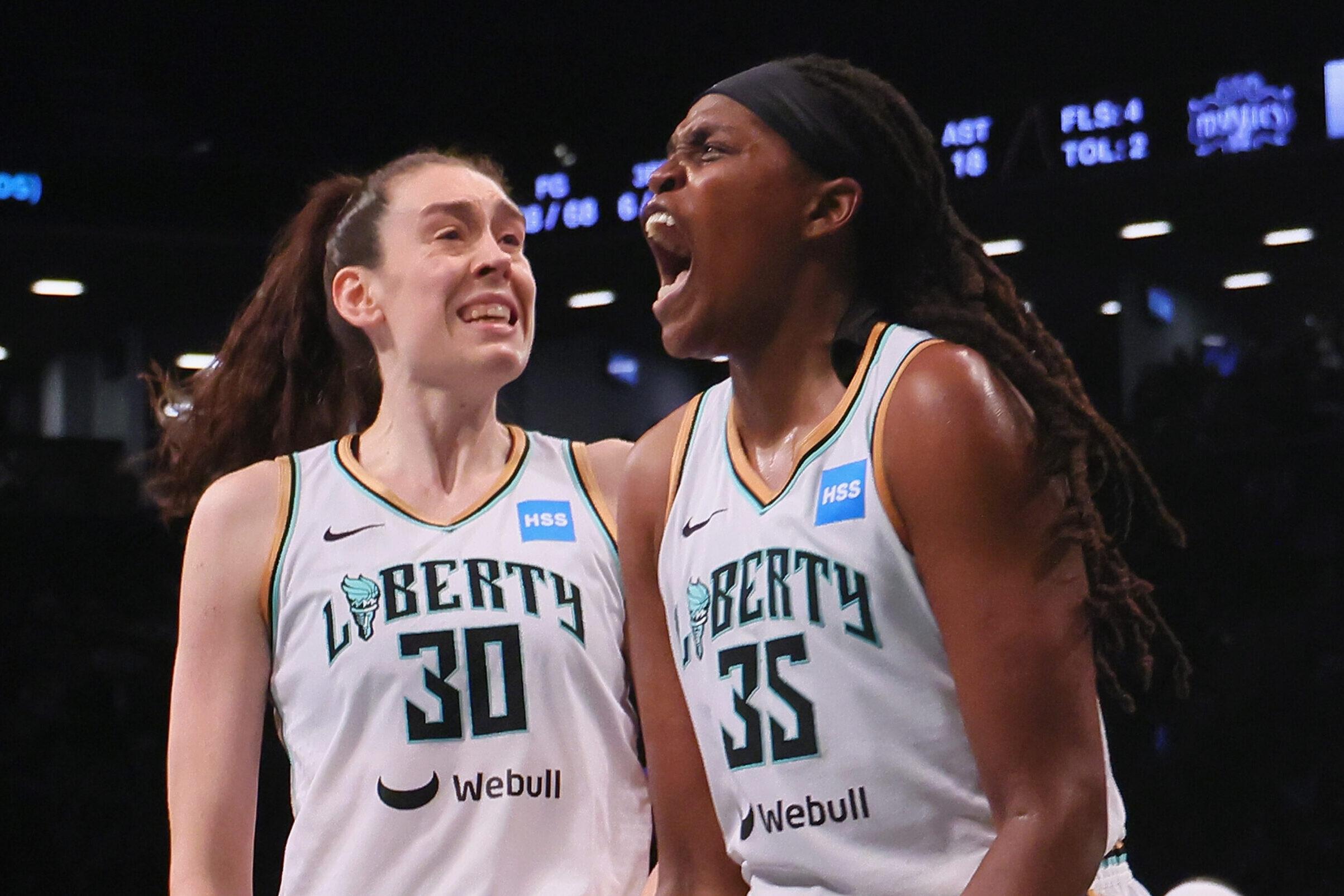 Breanna Stewart and Jonquel Jones