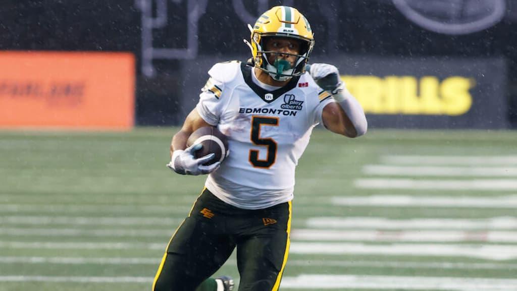 Ottawa Redblacks vs. Edmonton Elks CFL Week 6 Prediction & Picks (Thursday, July 9, 2026) cover (Edmonton Elks running back Justin Rankin)