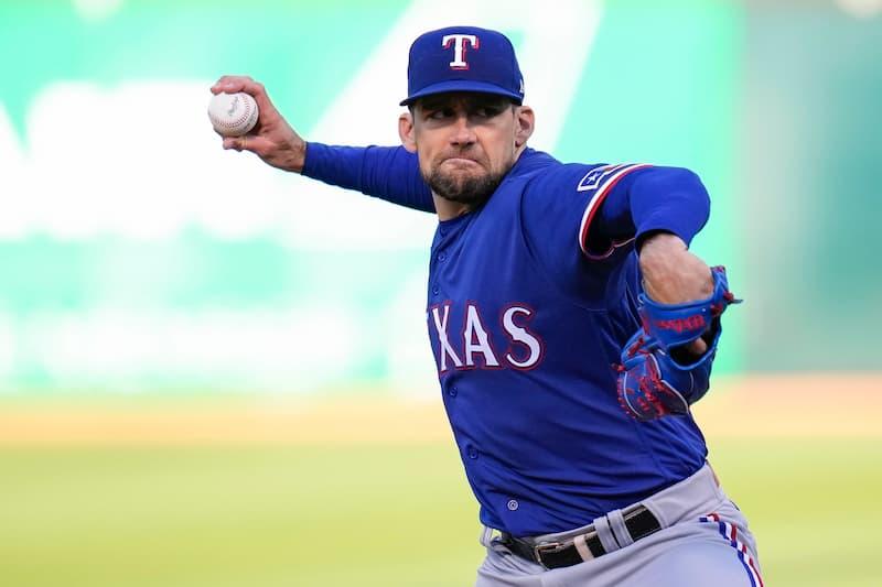 Nathan Eovaldi pitching against the Yankees