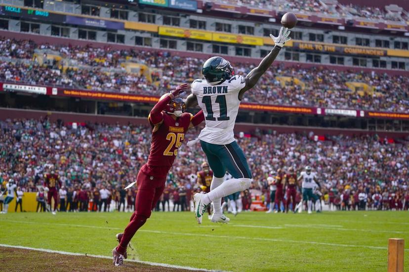 AJ Brown is out this week against the Falcons