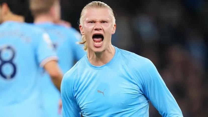 Erling Haaland faces Manchester United today at home