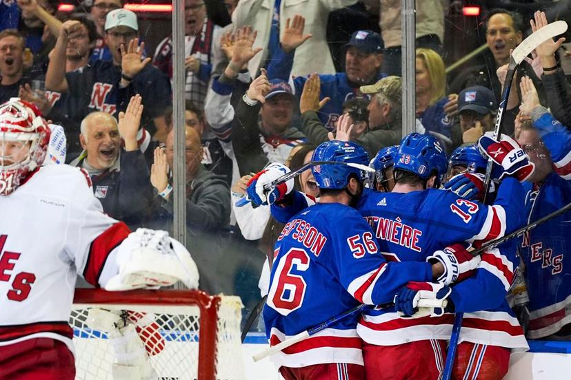 Rangers players celebrating