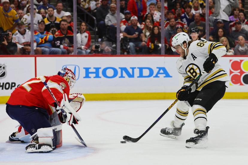 Pastrnak breakaway shot