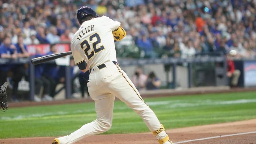 Yelich and the Brewers try to climb the NL Central standings tonight against the Cubs