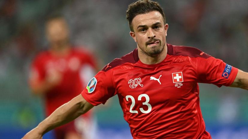 Xherdan Shaqiri leads the Swiss against England today