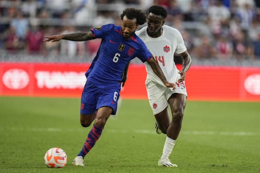 Gianluca Busio patrols the midfield for the USA Olympic team