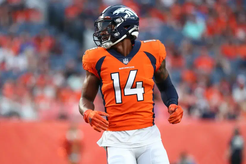 Courtland Sutton is WR1 for this depleted Broncos offense