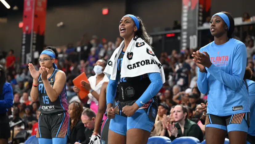 Atlanta Dream bench