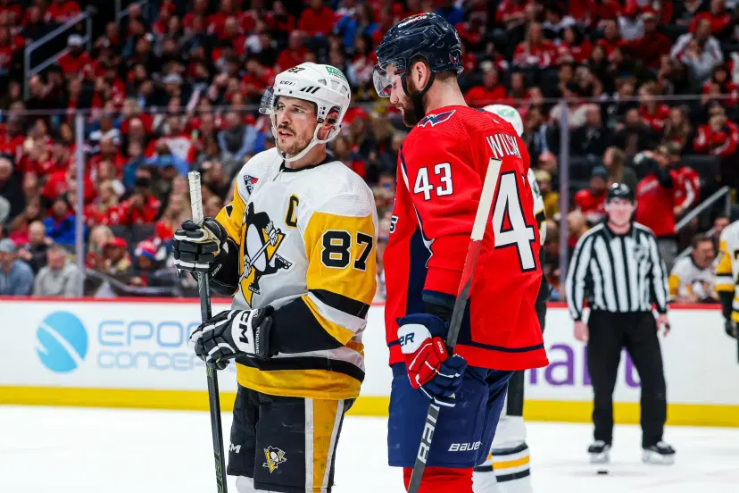 Sidney Crosby and Tom Wilson