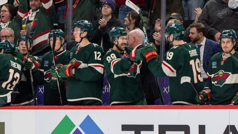 Minnesota Wild bench