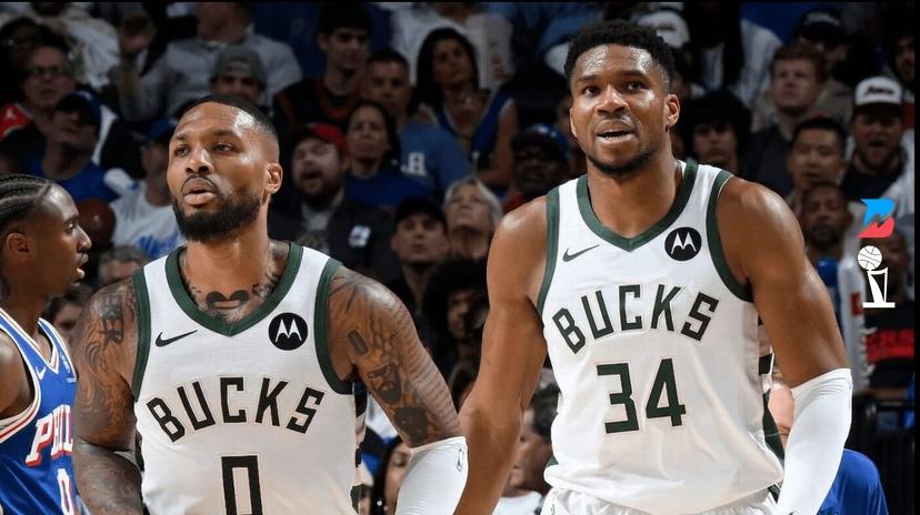 Damian Lillard and Giannis Antetokoumpo
