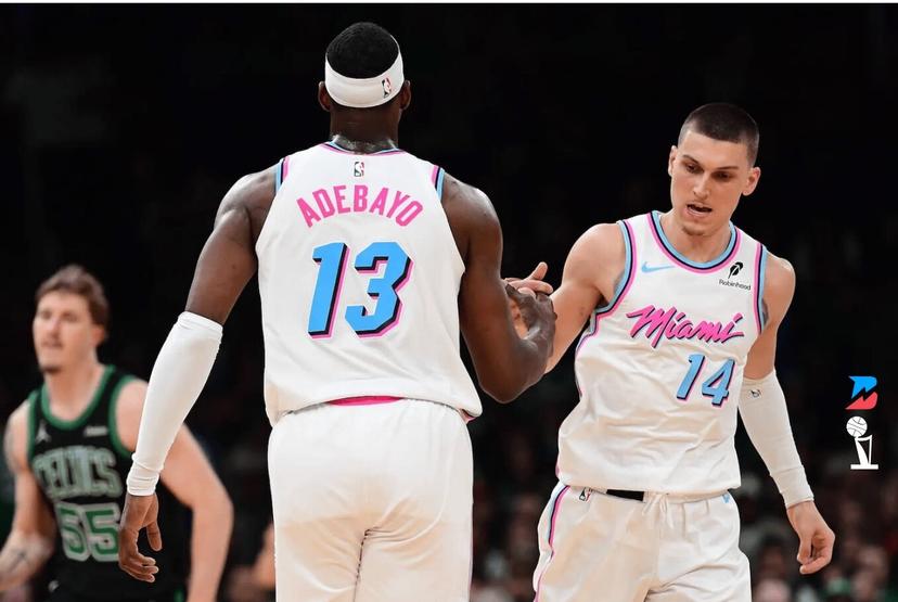 Tyler Herro and Bam Adebayo