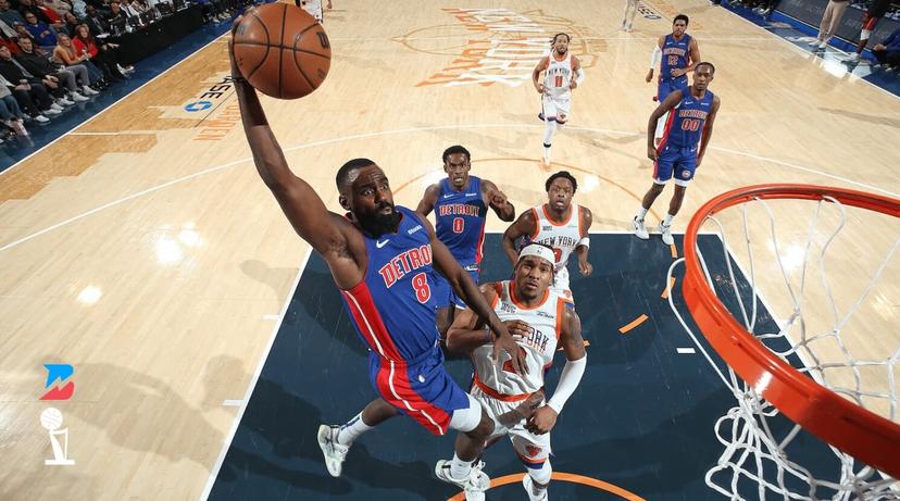 Tim Hardaway Jr. on the fastbreak.