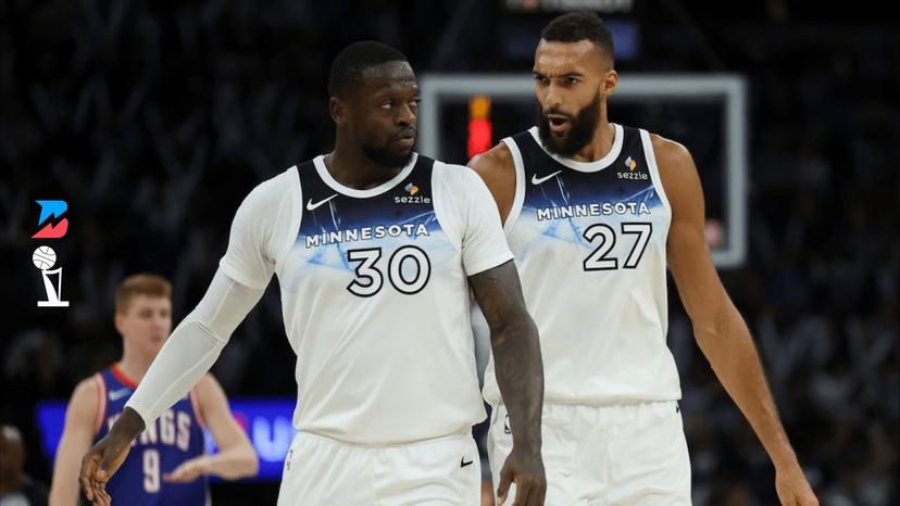Rudy Gobert and Julius Randle