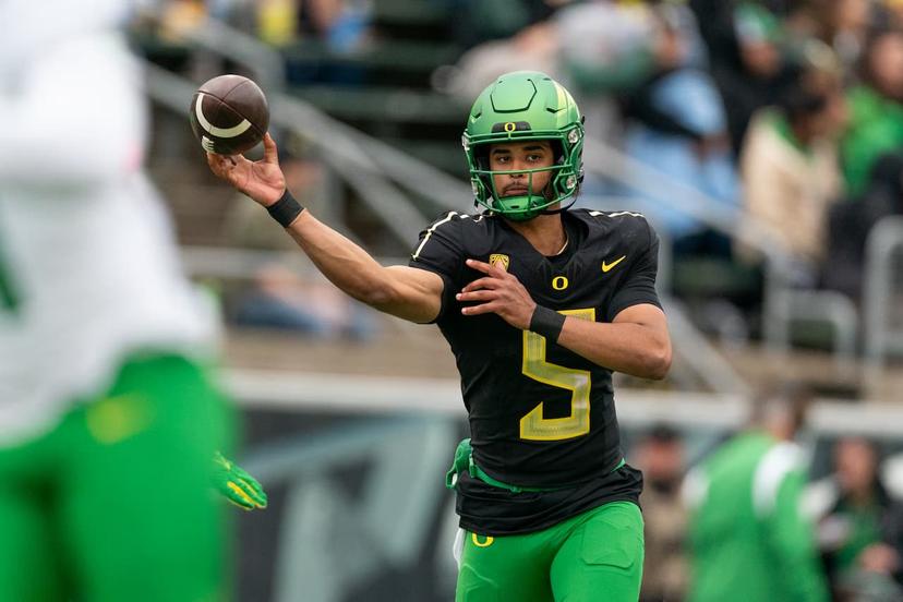 Dante Moore and the Ducks put up 51 points against James Madison in the CFP First Round - Oregon Texas Tech Picks