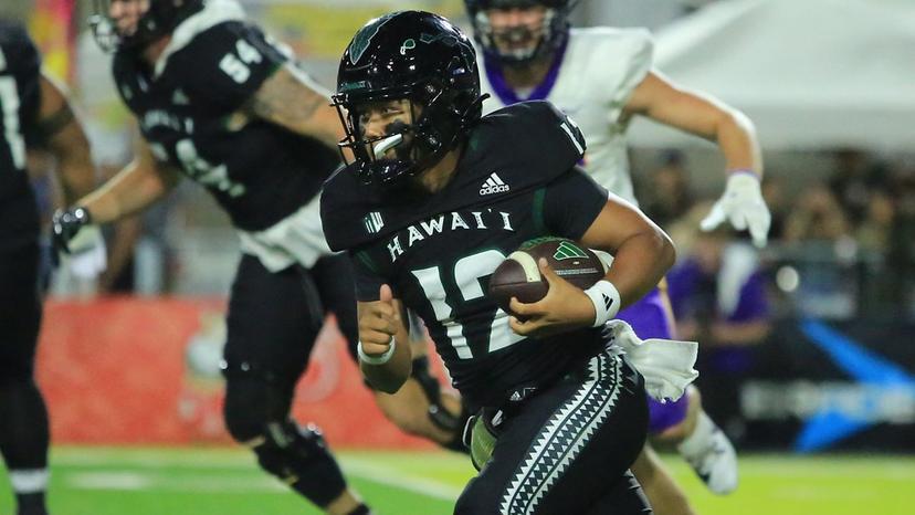 Micah Alejado lead the Rainbow Warriors to their first eight win season since 2019 - California Hawaii Picks