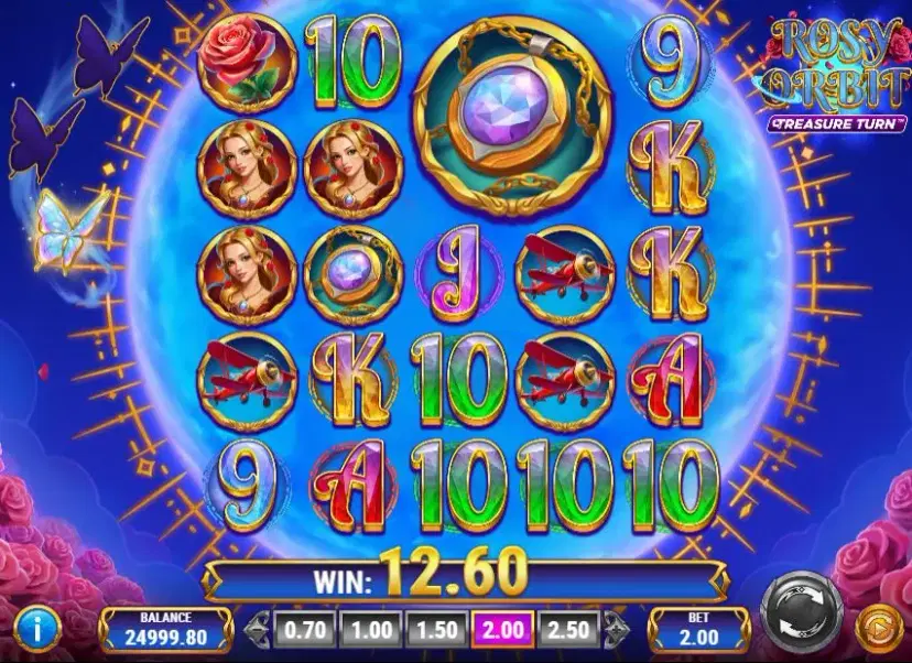 Rosy Orbit Treasure Turn Starfall Wild Creation feature